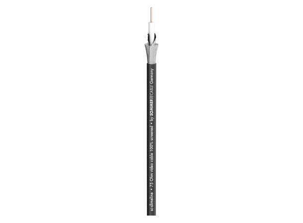 SOMMER Slimline Videokabel 1 x 0,60, PVC Ø 4,20 mm, sort