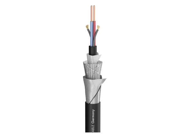 SOMMER Tempoflex Micr. Mikrofonkabel 2 x 0,34 mm², TPE Ø 7,30 mm, sort