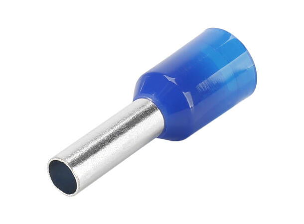 BASIC AH1025 Niter for 1 x 2,5mm2 kabel 100 stk. Blå. DIN46228