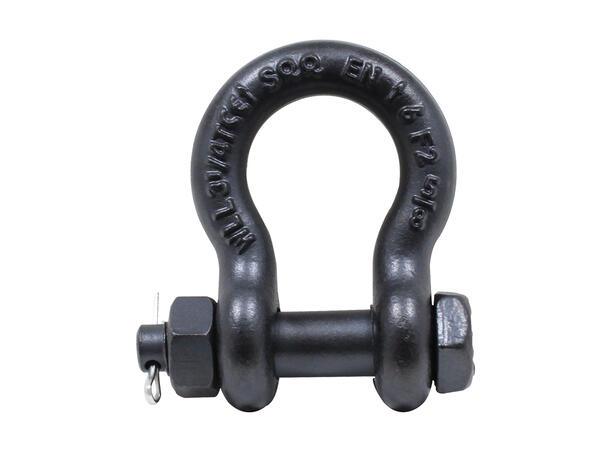 ELLER 3,25 tonn sjakkel med mutterbolt Sort