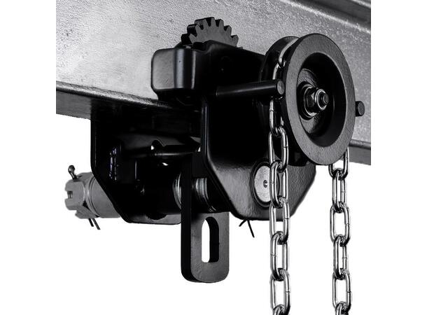 ELLER gear løpekatt 58-203mm, WLL 0,5t Sort. 2,5m kjetting