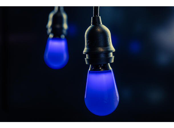 LUCENTI Vinci RUBY LED pære RGBW dimbar IP65. E27 sokkel