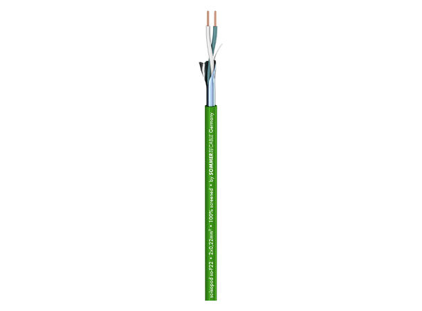 SOMMER Isopod SO-F22 Patchkabel 2 x 0,22 mm², PVC Ø 3,30 mm, grønn