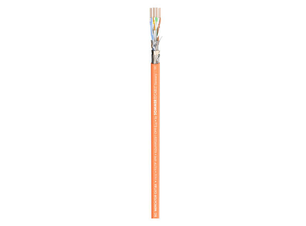 SOMMER Mercator CAT.6a CPR-Version FRNC, oransje, Ø 7,10 mm, Eca