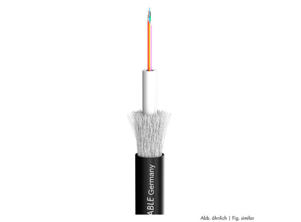 SOMMER Octopus-G Fiberkabel, OS2 48 x 9/125 µm OS2, FRNC / LSZH, sort