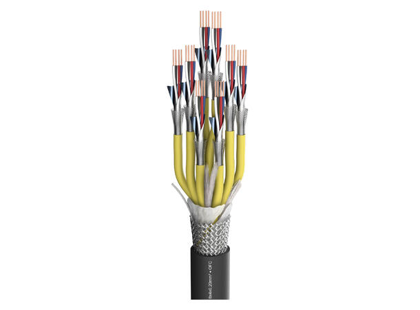 SOMMER Pegasus CMCK08 Multikabel SPVC, sort | 4 x 0,20 mm², 8 par