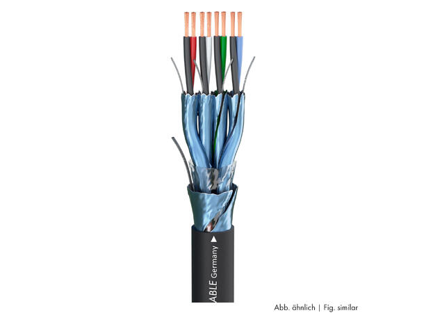 SOMMER Planet FMC12+2 Multikabel S-PVC, sort | 2 x 0,19 mm² x ant. par