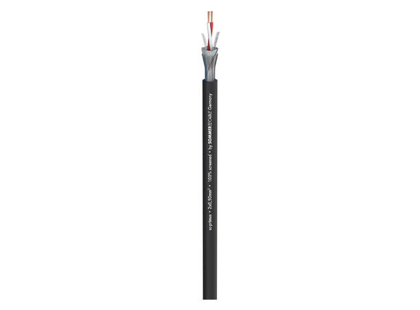 SOMMER Primus Mikrofonkabel 2 x 0,50 mm², PVC Ø 6,70 mm, sort