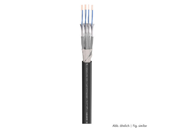 SOMMER Quantum QMC04 Multikabel SPVC, sort | 2 x 0,14 mm², 4 par