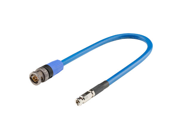 SOMMER SC-VECTOR Mini HD-BNC/BNC 20cm. Blå. TELEGÄRTNER/ NEUTRIK