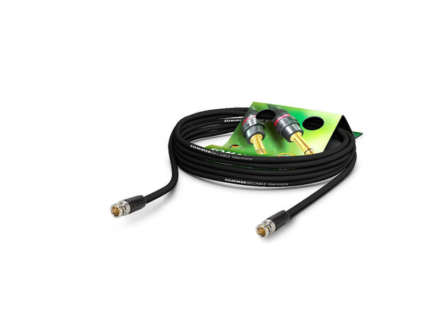 SOMMER SC-Vector 1.2/4.8, HD-SDI 50m. Sort. Neutrik Rear Twist BNC