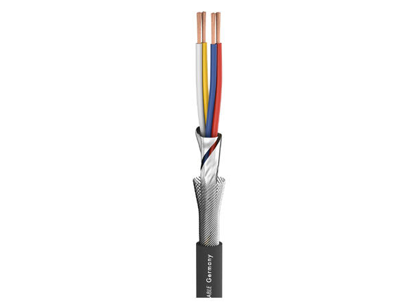 SOMMER Square 4-Core MKII Mikrofonkabel 4 x 0,20 mm², PVC, sort