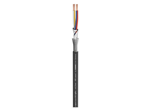 SOMMER Square 4-Core MKII Mikrofonkabel 4 x 0,20 mm², PVC, sort