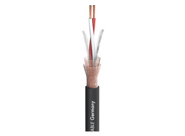 SOMMER Symbiotic Mikrofonkabel 2 x 0,20 mm², PVC Ø 5,20 mm, sort
