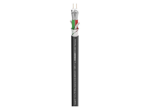 SOMMER Transit 2 HD Videokabel 1 x 0,60/2,80, PVC Ø 10,20 mm, sort