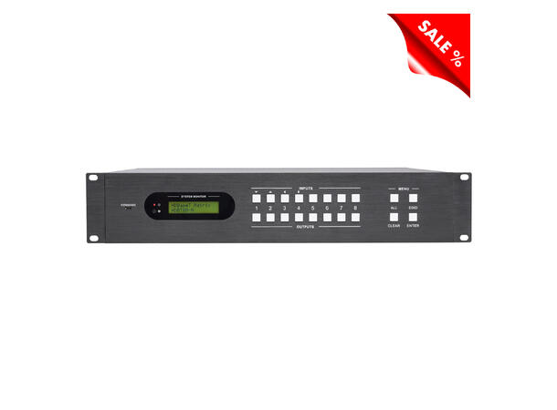 CARDINAL DVM DVM-HDBT-MAT88 HDbaseT matrise 8 inn 8 ut