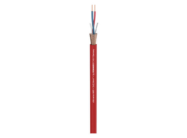 SOMMER Club Series MKII Mikrofonkabel 2 x 0,34 mm², PVC Ø 6,50 mm, rød
