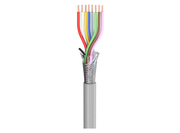 SOMMER Control Flex Kontrollkabel 8 x0,14mm², PVC FH, Ø 5,50mm, grå, Eca