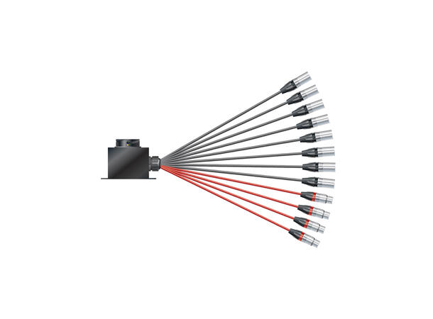 SOMMER Isopod LK Fan-out (08/04) LKm i boks - NEUTRIK XLR Conv.Con, 1,2m