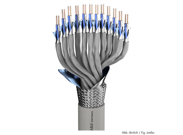 SOMMER Logicable MP MODF 24 Multikabel FRNC, grå | 2 x 0,26 mm², 24 par