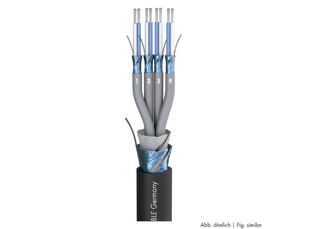 SOMMER Mistral MCF02 Multikabel sort | 2 x 0,22 mm², 2 par
