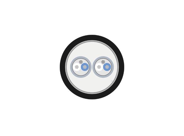 SOMMER Mistral MCF02 Multikabel sort | 2 x 0,22 mm², 2 par