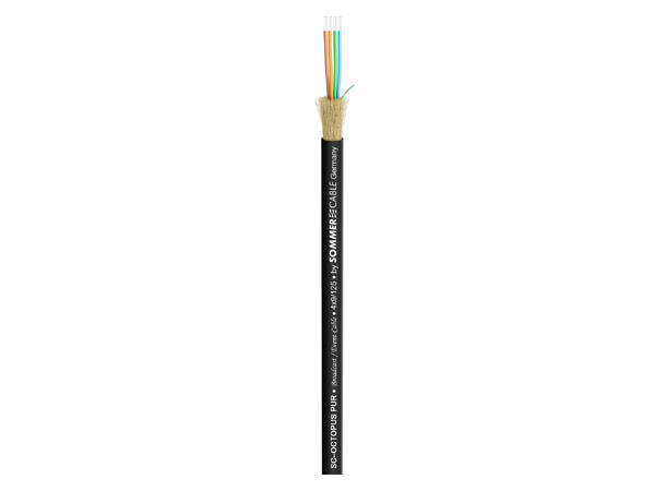 SOMMER Octopus-G Fiberkabel, OS2 4 x 9/125 µm OS2, PUR-FRNC, sort