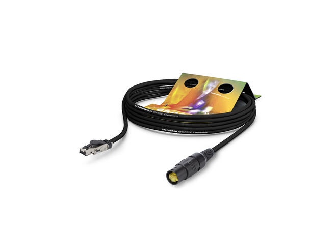SOMMER SC-MERCATOR CAT.7 PUR Kabel 1m. Sort