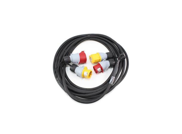 ELLER 16A motorkabel lavvoltstyring 5m CEE-4p rød+ 4p gul
