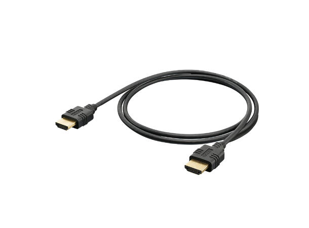 HICON HI-HIMM-0075 HDMI Kabel, 4K. 0,75m Sort. HDMI® A / HDMI® A