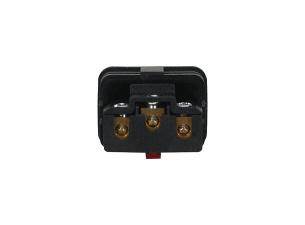 IECLOCK  IEC C13 Kontakt rett Låser i alle standard C14