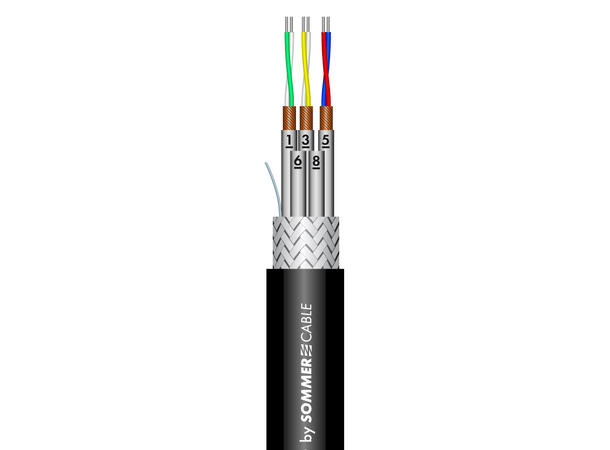 SOMMER Aura DMCK10 Multikabel 10 x 2 x 0,15 mm², Ø 14,40 mm, mørk grå