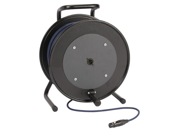 SOMMER B2E6H DMX-kabel på trommel, 50m 5-pin, XLR / XLR, NEUTRIK , Blå