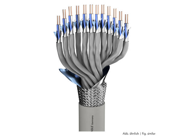 SOMMER Logicable MP MODF 24 Multikabel FRNC, grå | 2 x 0,26 mm², 24 par, Dca