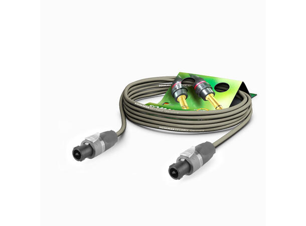 SOMMER ME25-225 Høyttalerkabel, 10m grå, 2x 2,50mm² | SPK / SPK, NEUTRIK