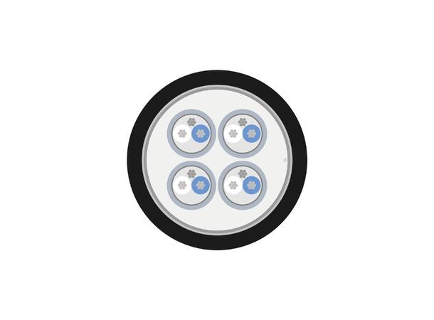 SOMMER Mistral MCF04 Multikabel sort | 2 x 0,22 mm², 4 par
