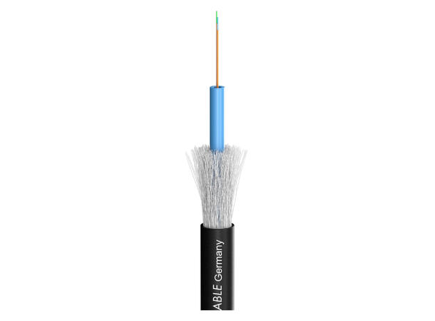 SOMMER Octopus-G Fiberkabel, OM2 4 x 50/125 µm OM2, FRNC / LSZH, sort