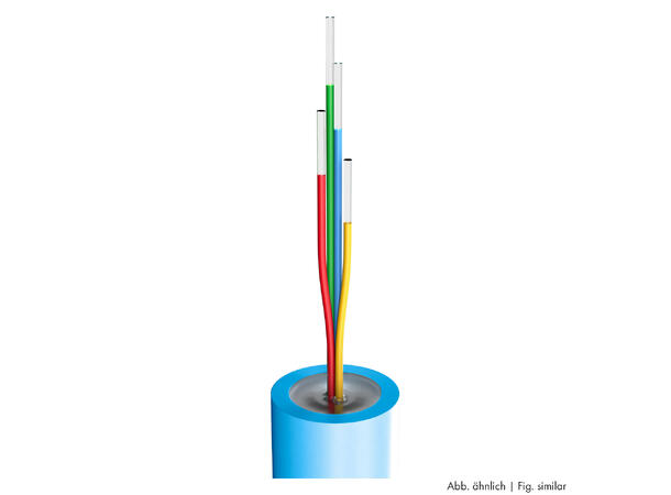 SOMMER Octopus-G Fiberkabel, OM2 4 x 50/125 µm OM2, FRNC / LSZH, sort