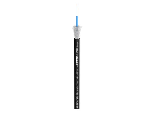 SOMMER Octopus-G Fiberkabel, OM2 4 x 50/125 µm OM2, FRNC / LSZH, sort