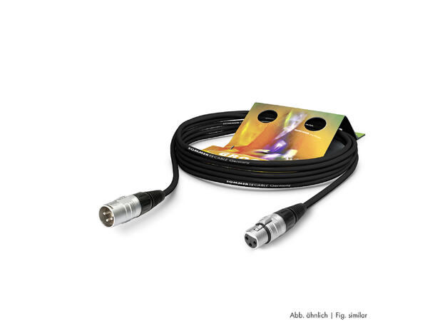 SOMMER SGHN Mikrofonkabel, 2,5m, sort 2 x 0,22 mm² | XLR / XLR, HICON