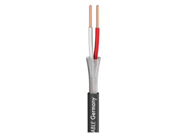 SOMMER Scuba 14 Mikrofonkabel 2 x 0,14 mm², PVC Ø 3,80 mm, sort