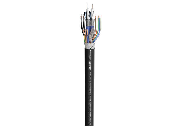 SOMMER Transit MC 2235 HD Hybridkabel power/video/audio/control, S-PVC, sort