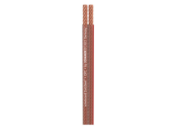 SOMMER Twincord Høyttalerkabel 1 x 2 x 4,00 mm², PVC, transparent
