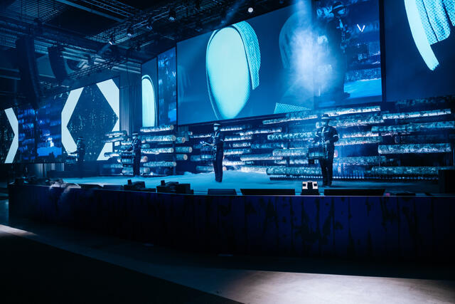 Konsertsystemer bruke AVStumpfl lerret fra Prostage